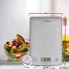 Digitale Keukenweegschaal - Voedselweegschaal voor Gewichtsverlies, Koken & Bakken Precisie Gehard Glas Elektronische Weegschaal in Gram, oz, lb & ml