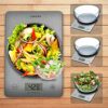 Digitale Keukenweegschaal - Voedselweegschaal voor Gewichtsverlies, Koken & Bakken Precisie Gehard Glas Elektronische Weegschaal in Gram, oz, lb & ml