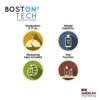 Boston Tech BA104 - Digitale weegschaal voor baby's en peuters, max. 5 K. LCD-scherm met achtergrondverlichting en hoogtemeter. Soft touch met TARE- en HOLD-functie