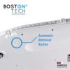 Boston Tech BA104 - Digitale weegschaal voor baby's en peuters, max. 5 K. LCD-scherm met achtergrondverlichting en hoogtemeter. Soft touch met TARE- en HOLD-functie