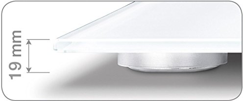 Beurer GS 10 weegschaal met glazen weegplateau (met glittereffect en eenvoudig af te lezen LCD-display met een cijferhoogte van 26 mm)