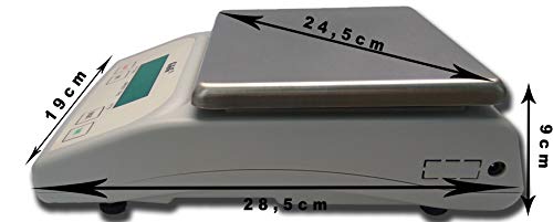 G & G KF15KA|B, 15 kg - 1 g | 0,1 g brievenweegschaal precisieweegschaal LED (KF-15KA)