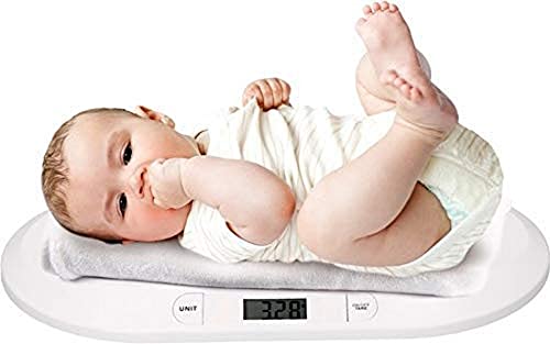 GRUNDIG Babyweegschaal, digitale kinderweegschaal tot 20 kg, digitale weegschaal voor pasgeborenen, digitale led-display, gewichtscontrole vanaf de geboorte, lcd-display, tarrafunctie, automatische uitschakeling