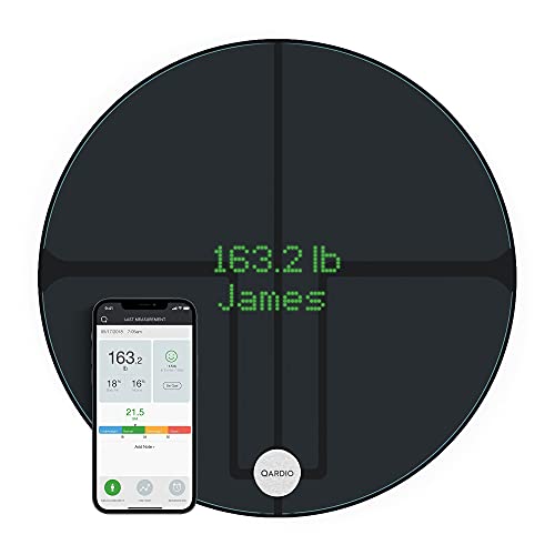 Qardio Base2 WLAN Smart Weegschaal en lichaamsanalyseapparaat: Bewaak gewicht, BMI en lichaamssamenstelling. Eenvoudige opslag, volgen en delen van data-app voor iOS, Android, Kindle