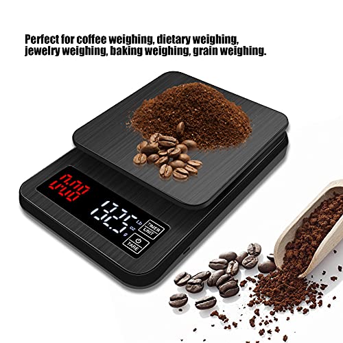 Keukenweegschaal, high-definition elektronische weegschaal koffieweegschaal voor keuken(5kg/0.1g)