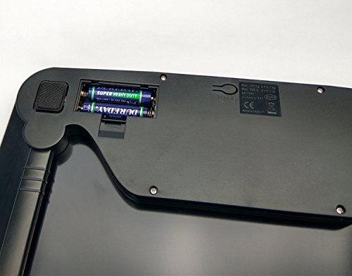 G & G A6 180 kg/50 g DESIGN digitale weegschaal personenweegschaal AAA werkt op batterijen GLAS schaal (zwart-kruis)