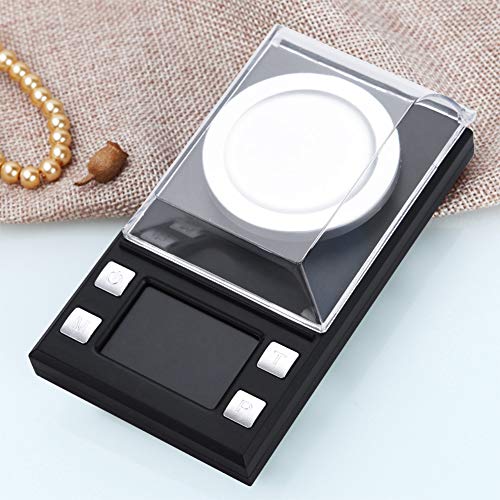 Digitale milligram zakweegschalen, 0,001 g elektronische weegschaal met hoge precisie voor sieraden gouden munten herladen en keuken, met tarrafunctie(100g)