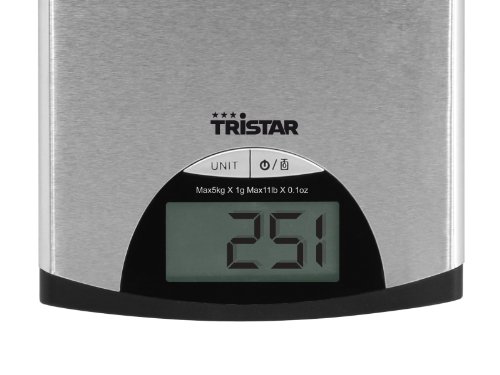 Tristar KW-2435 Keukenweegschaal – 5 kilogram – Roestvrij Staal
