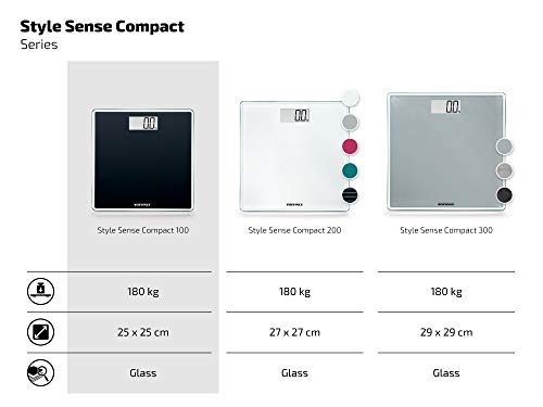 Soehnle Style Sense Compact 100 30.5 x 30 x 10 cm zwart