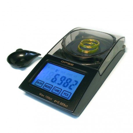 Dipse FB-20 Digitale precisieweegschaal voor juweliers en laboratoria van 0,001 g (0,005 ct) tot 20 g (100 ct)