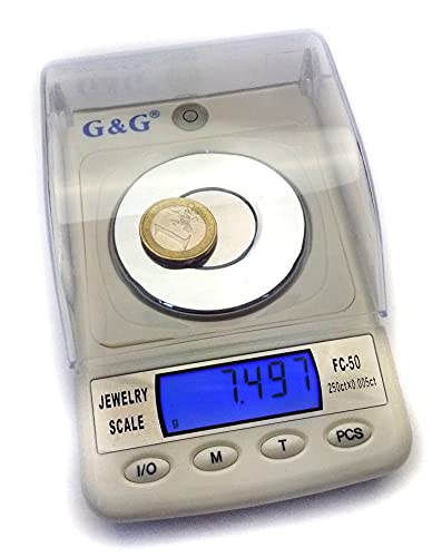 G&G 50 g/0,001g FC50 + kalibratiegewicht precisieweegschaal juweliersweegschaal goudweegschaal
