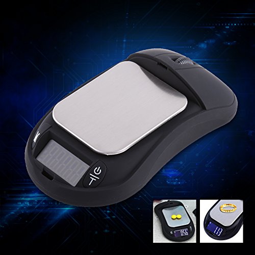 Fdit Digitale Weegschalen Muis, Mini Pocket Schaal 100g/200g/300g/500g door 0.1g/0.01g Draagbare Digitale Sieraden Gewicht En Calculator Lcd-scherm (500g/0.01g)