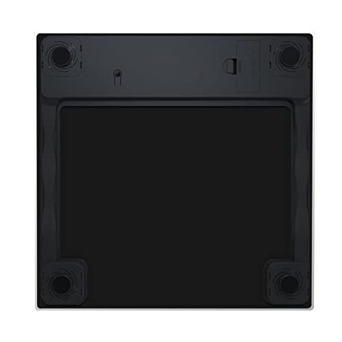 Digitale elektronische personenweegschaal met achtergrondverlichting, 180 kg, zwart