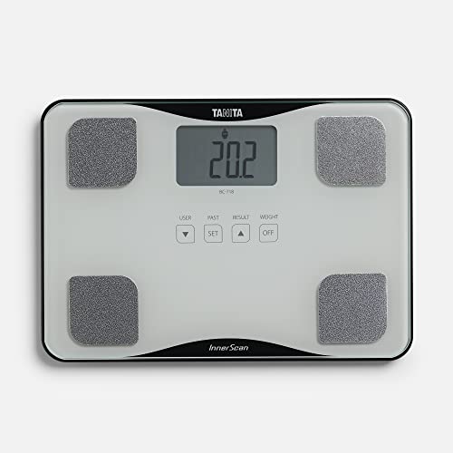 TANITA BC718SWH36 Body Composition Monitor, Ultradun glas wit