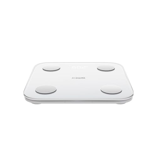 Xiaomi Body Composition Scale S400 personenweegschaal met dubbele frequentiemeting, 25 gezondheidsindicatoren tot 150 kg en 100 g nauwkeurigheid, wit (ES-versie)